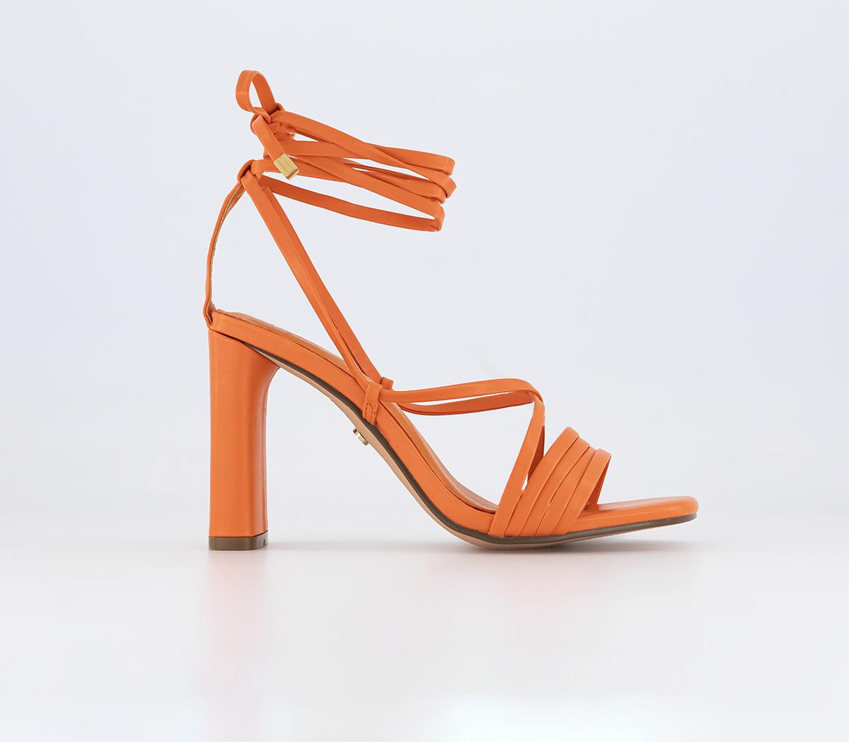 OFFICE Heritage Multistrap Block Heel Sandals OFFICE Heritage Multistrap Block Heel Sandals Orange