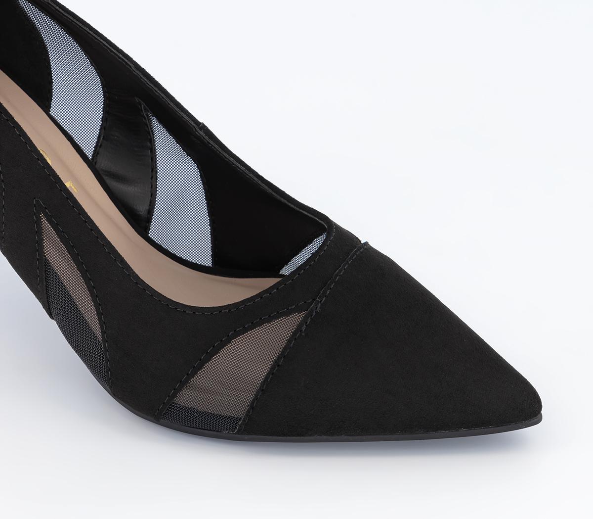 OFFICEMake Over Cut Out Mesh CutsBlack