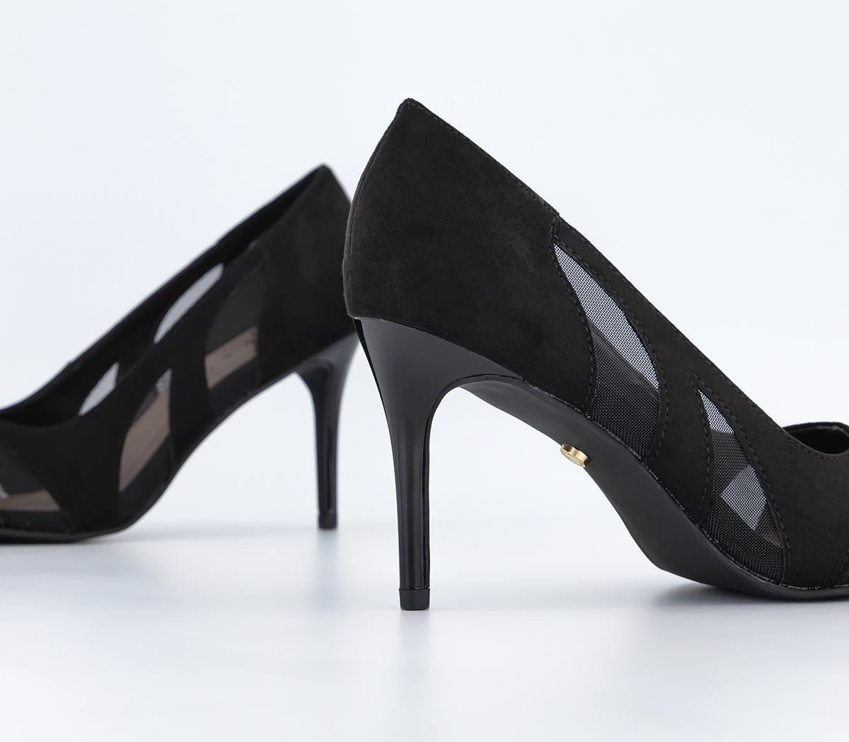 OFFICEMake Over Cut Out Mesh CutsBlack