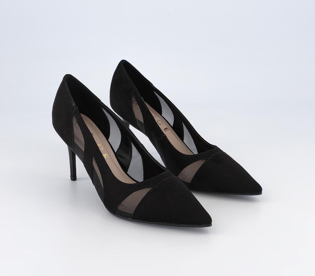 OFFICEMake Over Cut Out Mesh CutsBlack