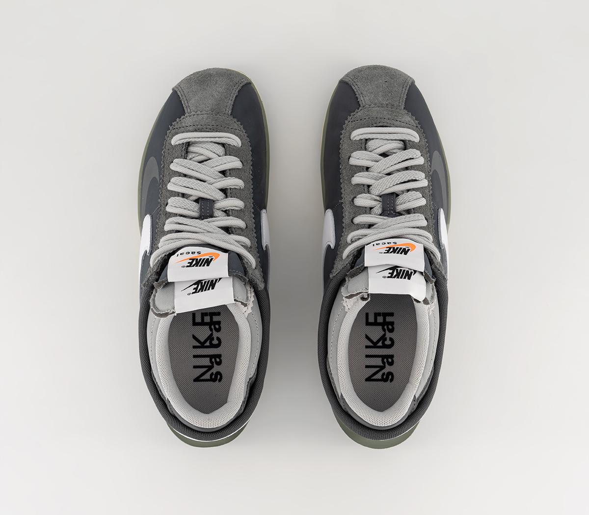 Nike Zoom Cortez Sacai Iron Grey White Light Cream - Men's Trainers