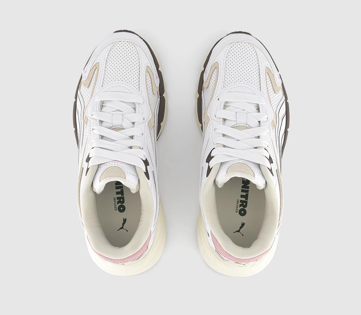 PUMATeveris Nitro Thrifted TrainersWhite Pearl Pink