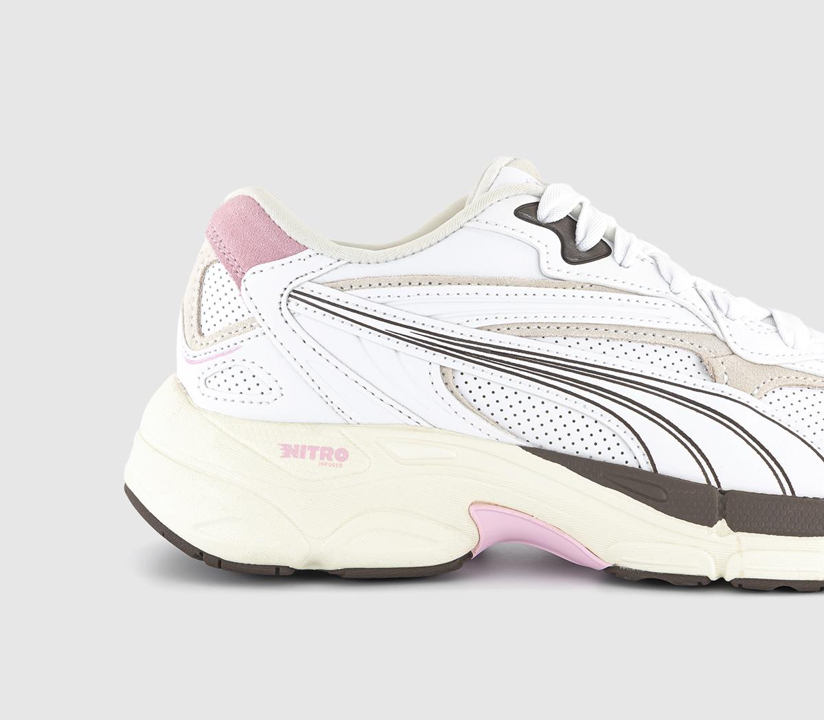 PUMATeveris Nitro Thrifted TrainersWhite Pearl Pink