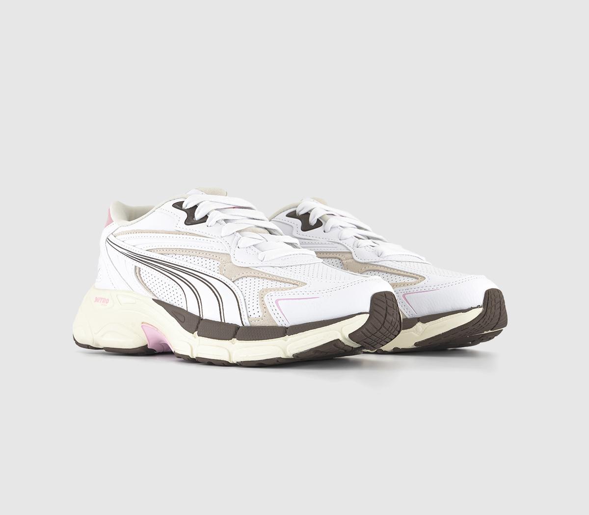 PUMATeveris Nitro Thrifted TrainersWhite Pearl Pink