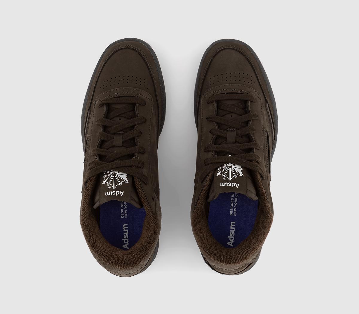 Reebok Club C Mid II Trainers Adsum Dark Brown - Men