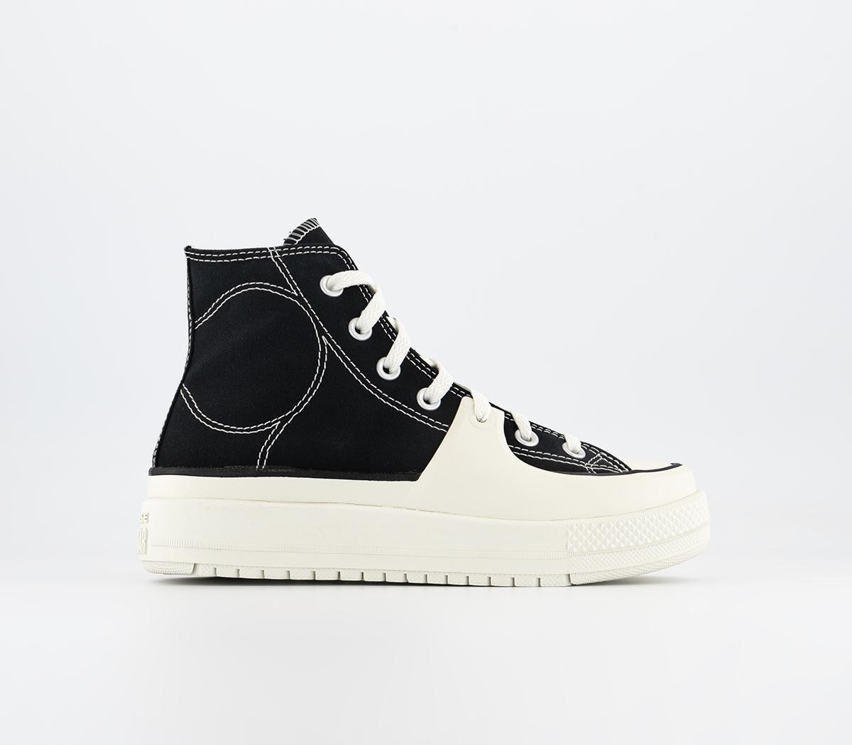 Chuck Taylor All Star Construct Trainers Black Vintage White Egret