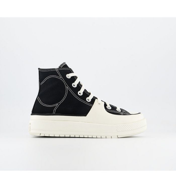 Converse Chuck Taylor All Star Construct Trainers Black Vintage White Egret