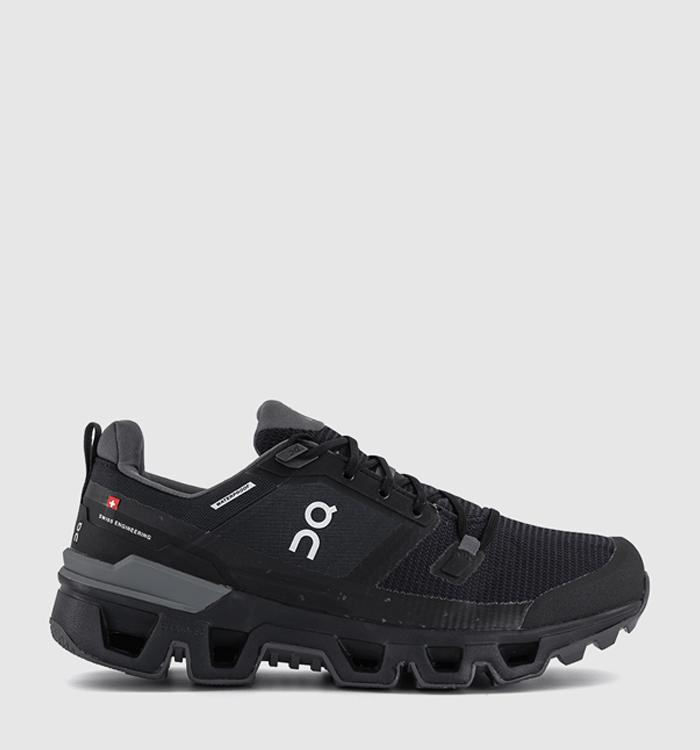 On Running Cloudwander Waterproof Trainers Black Eclipse