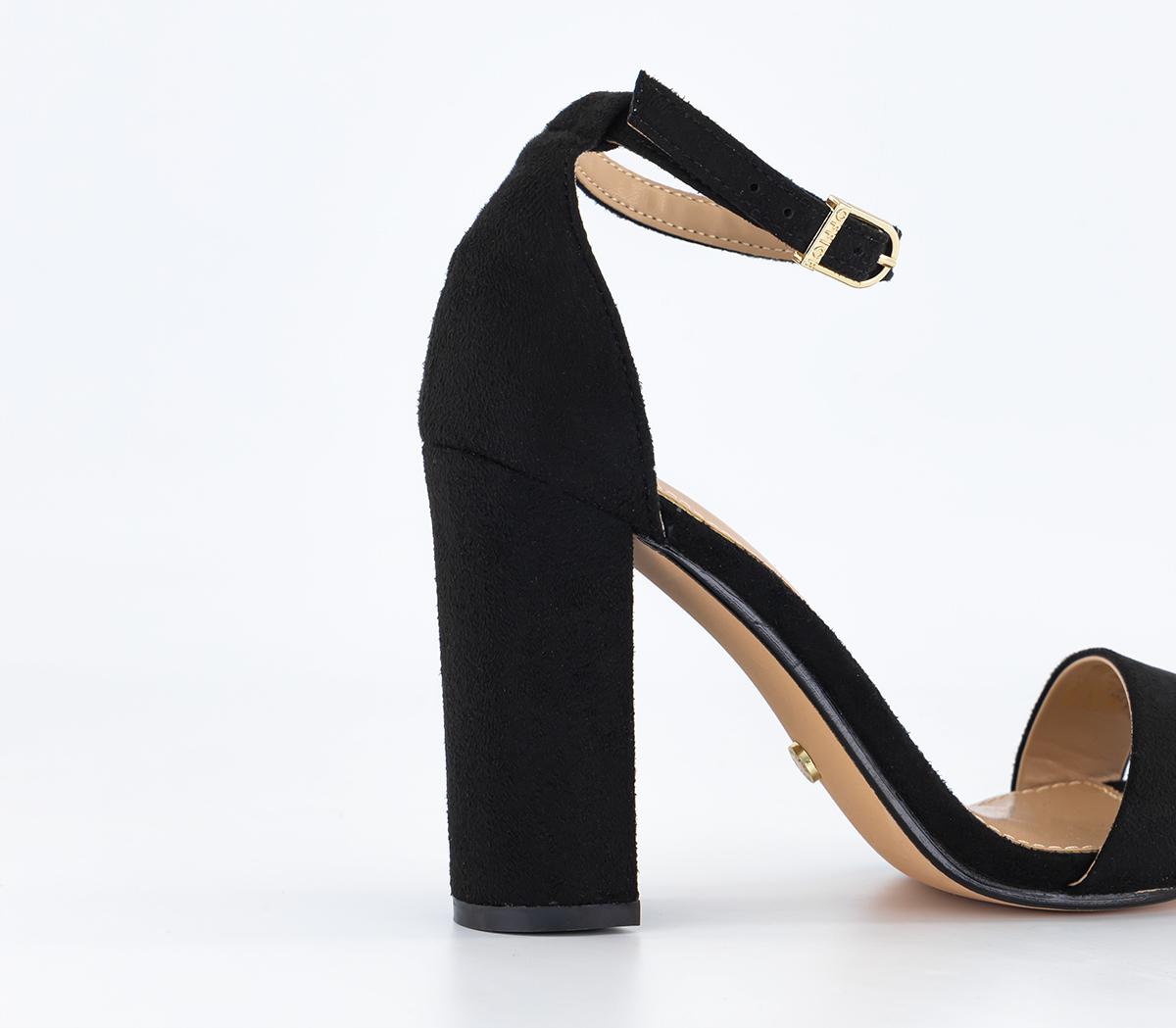 OFFICE Heart Land Two Part Sandals OFFICE Heart Land Two Part Sandals Black