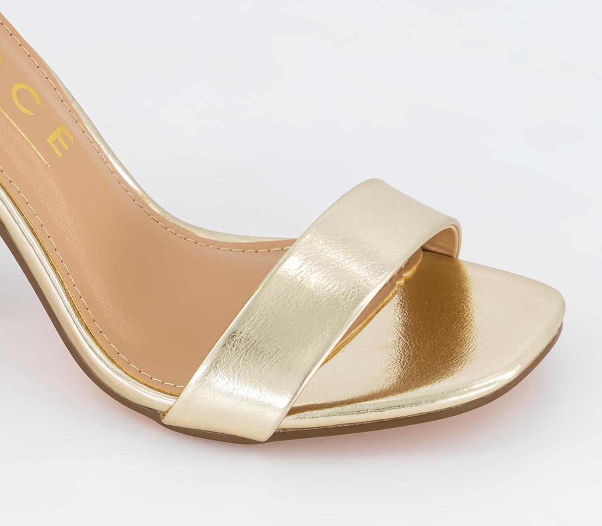 OFFICE Heart Land Two Part Sandals OFFICE Heart Land Two Part Sandals Gold