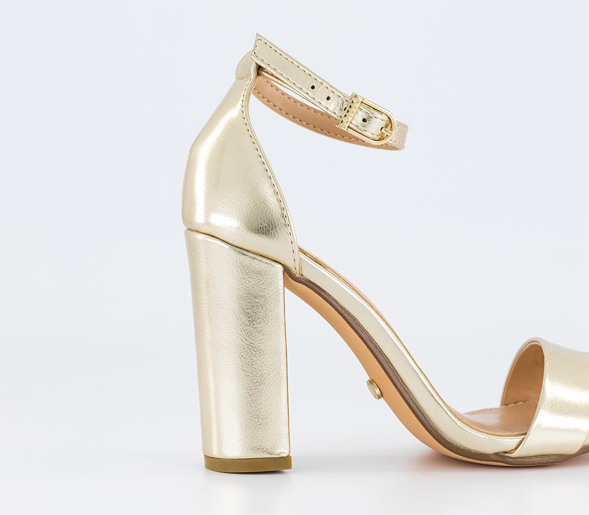 OFFICE Heart Land Two Part Sandals OFFICE Heart Land Two Part Sandals Gold
