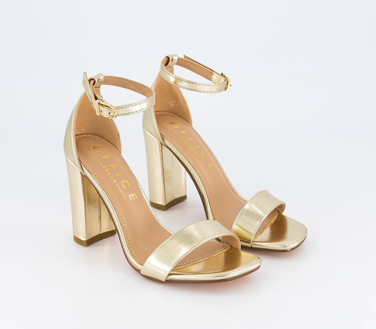OFFICEHeart Land Two Part SandalsGold