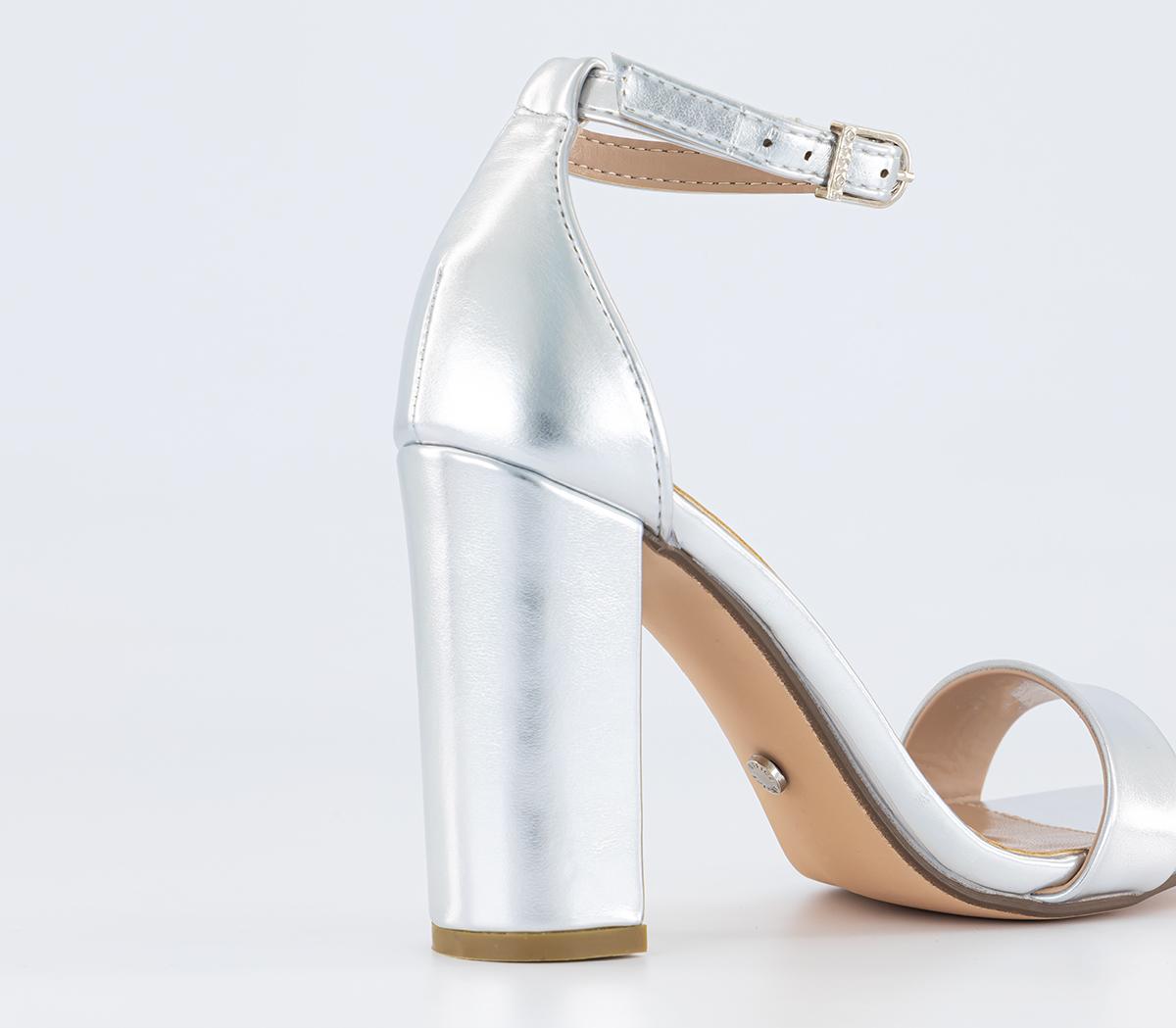 OFFICEHeart Land Two Part Sandals OFFICEHeart Land Two Part SandalsSilver