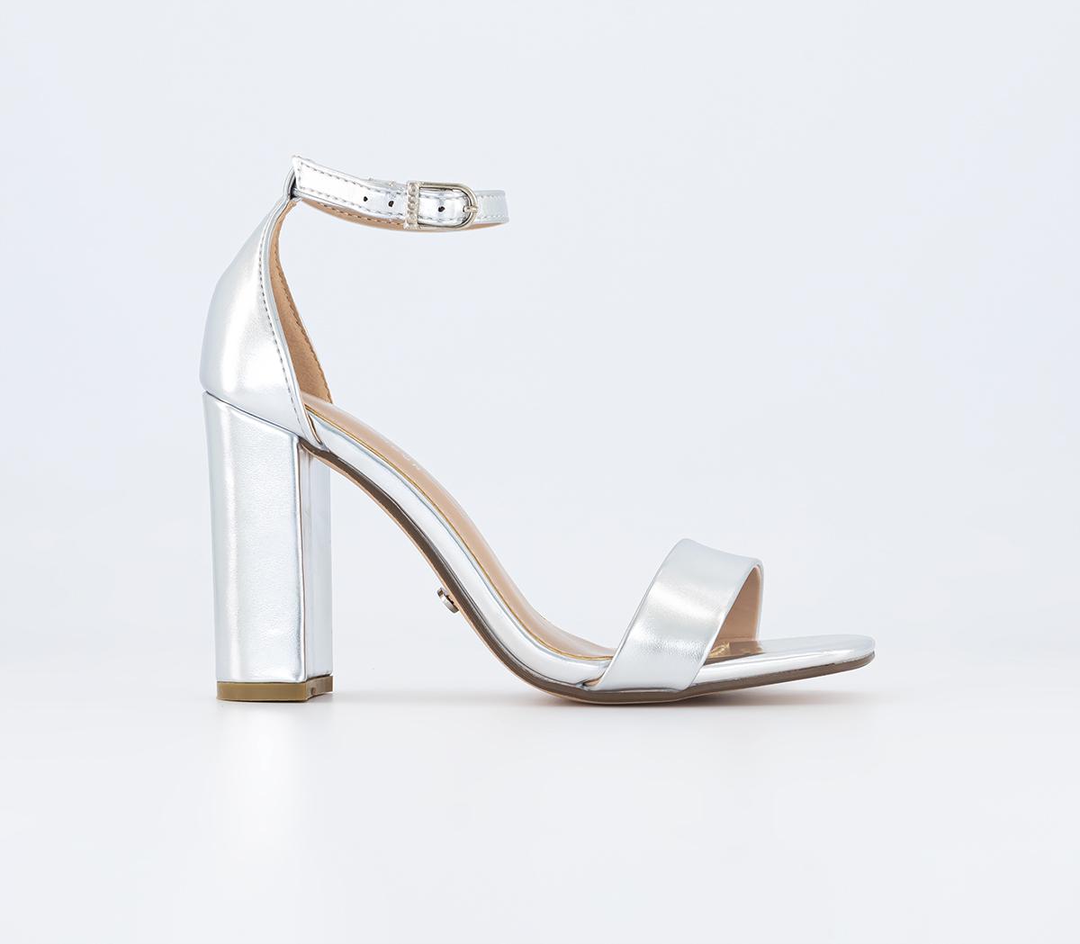 OFFICEHeart Land Two Part Sandals OFFICEHeart Land Two Part SandalsSilver