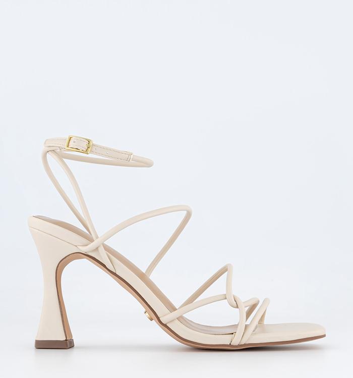 Off-white plain micro-pointed high heels MIT full leather - Shop  karineshoes High Heels - Pinkoi
