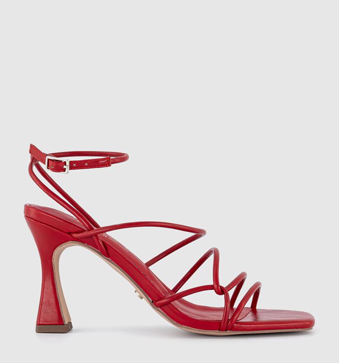 OFFICE Million Dollar Strappy Sandals Red