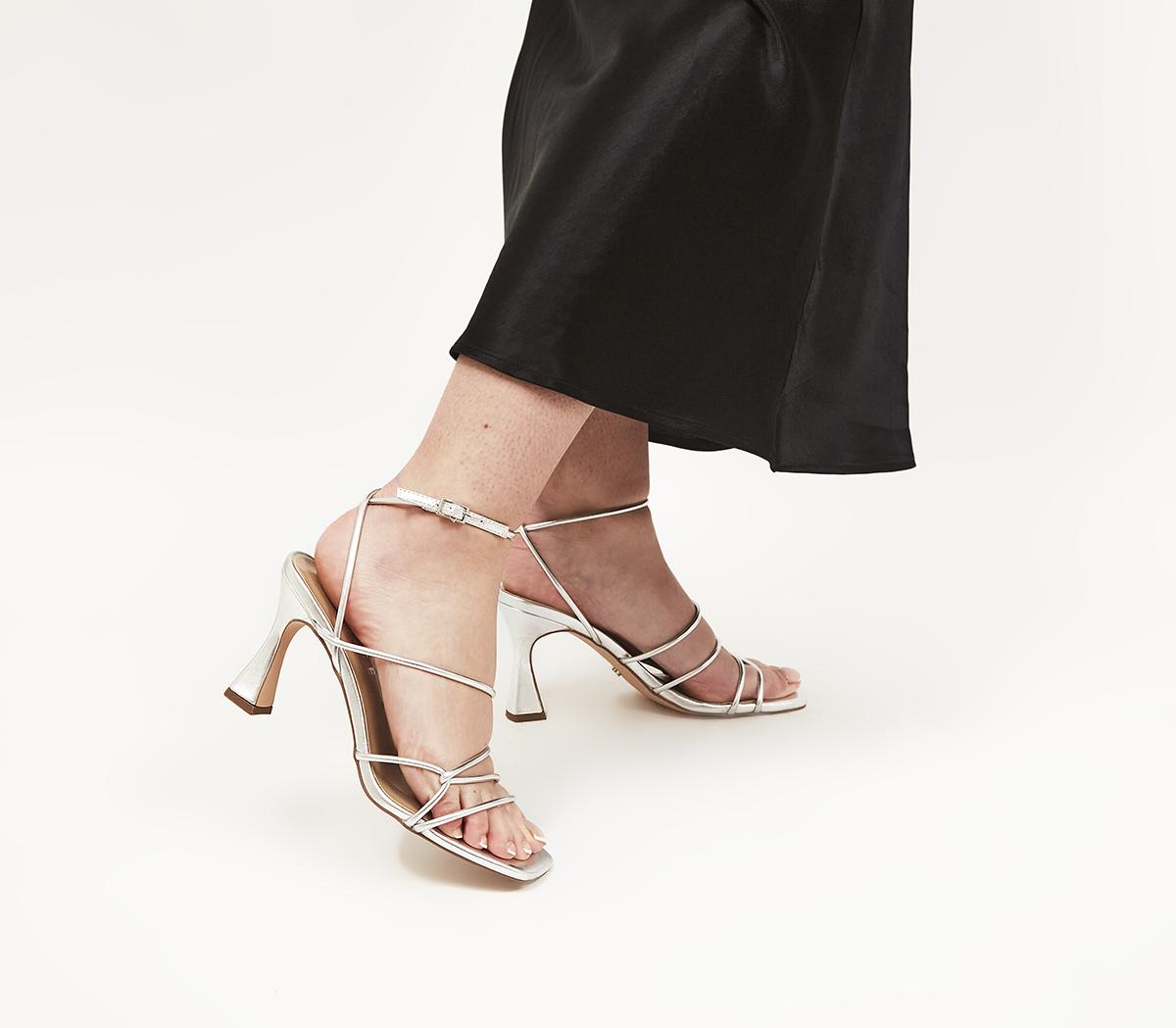 OFFICEMillion Dollar Strappy SandalsSilver