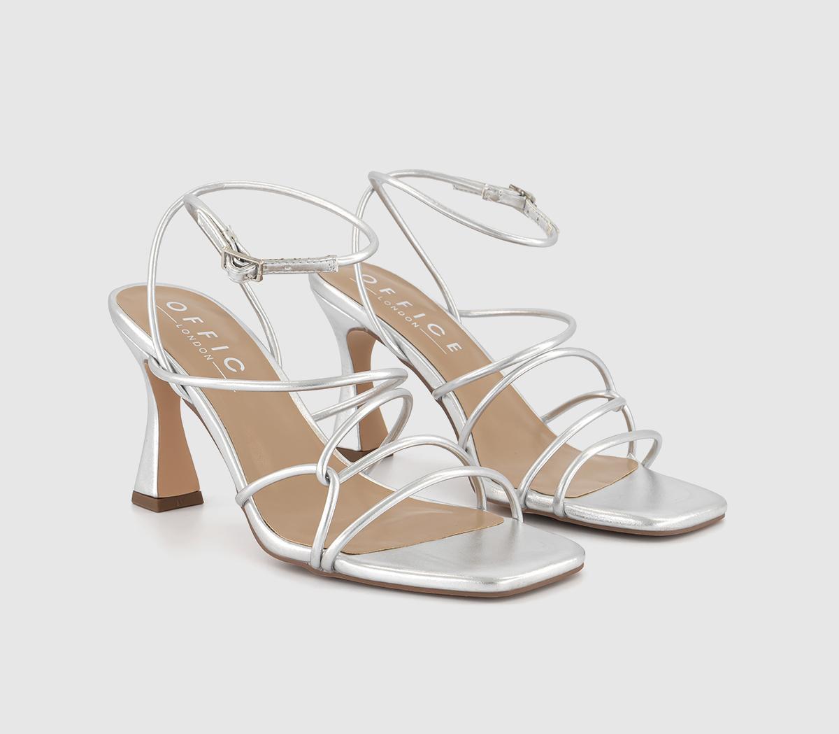 OFFICEMillion Dollar Strappy SandalsSilver