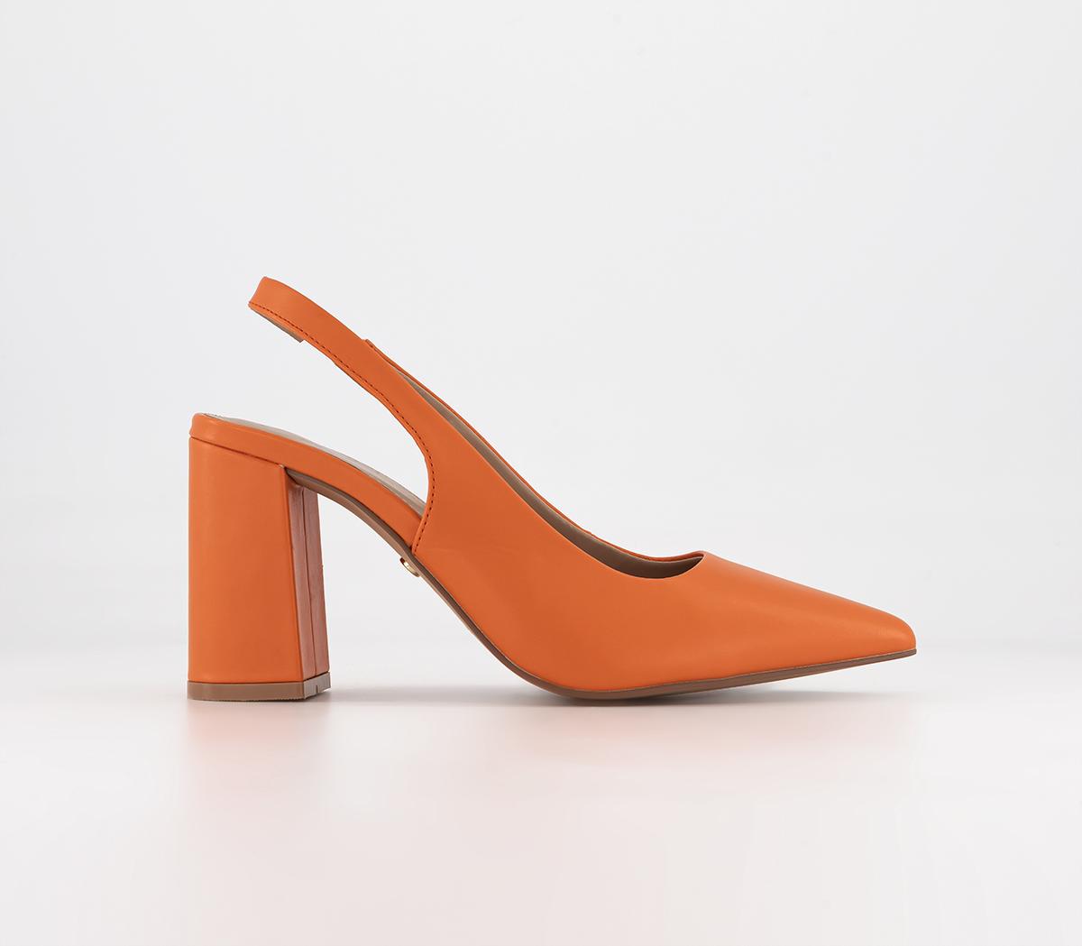 Basse Orange Suede Heels by Midas | Shop Online at Midas