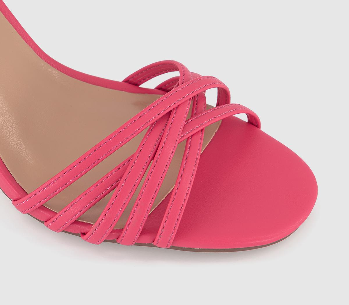 OFFICEMoon Strappy 2 Part HeelsPink