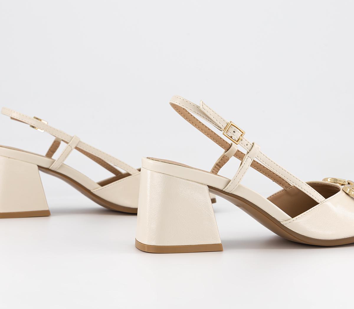 OFFICE Meredith Snaffle Trim Sling Courts OFFICE Meredith Snaffle Trim Sling Courts Off White