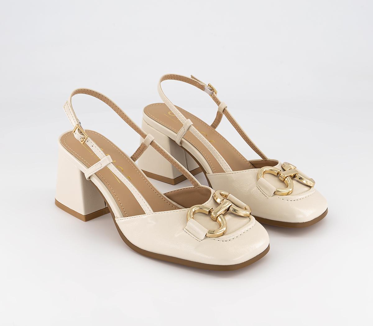 OFFICE Meredith Snaffle Trim Sling Courts OFFICE Meredith Snaffle Trim Sling Courts Off White