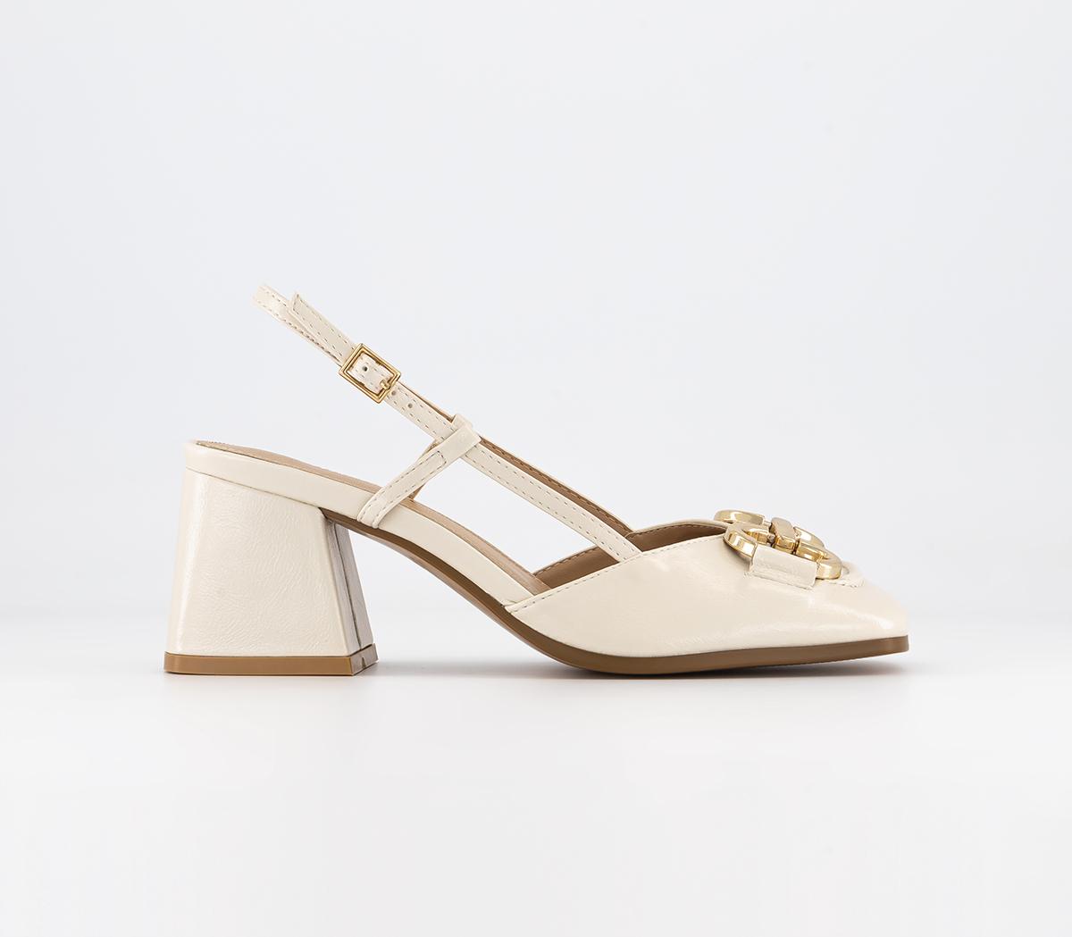 OFFICE Meredith Snaffle Trim Sling Courts OFFICE Meredith Snaffle Trim Sling Courts Off White