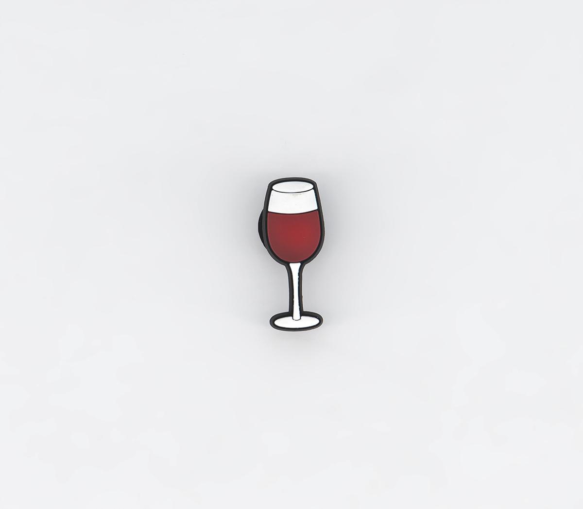 Jibbitz Wine Glass Red