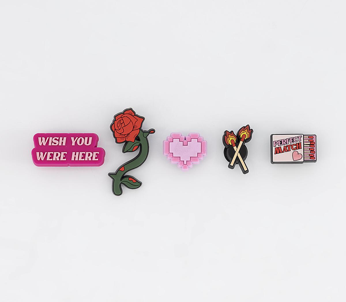 Crocs Crocs Jibbitz Charm 5 Pack Valentines Girly Accessories