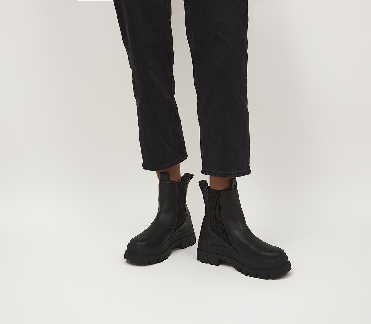 BuffaloAspha Chelsea Mid Boots Black