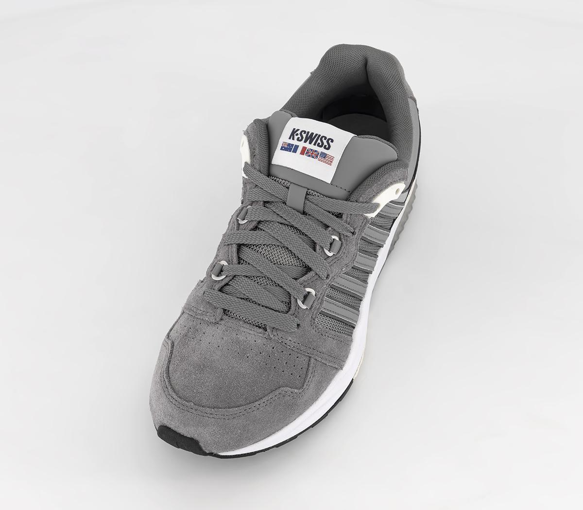KSwiss Si18 Rannell Sde Trainers Frost Gray Gunmetal White Men's