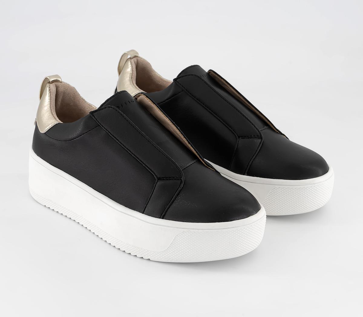 OFFICE For Keeps Slip On Trainers Black - Flat Shoes for Women