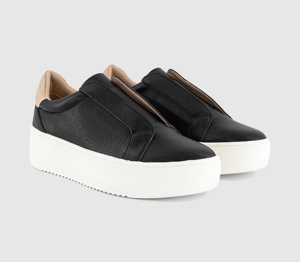 OFFICE For Keeps Slip On Trainers Black - Flat Shoes for Women