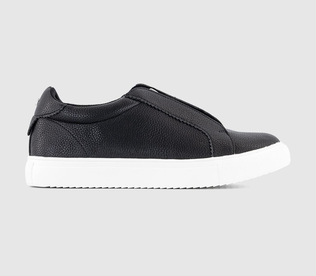 Franchise Zip Front Trainers Black Silver Mix
