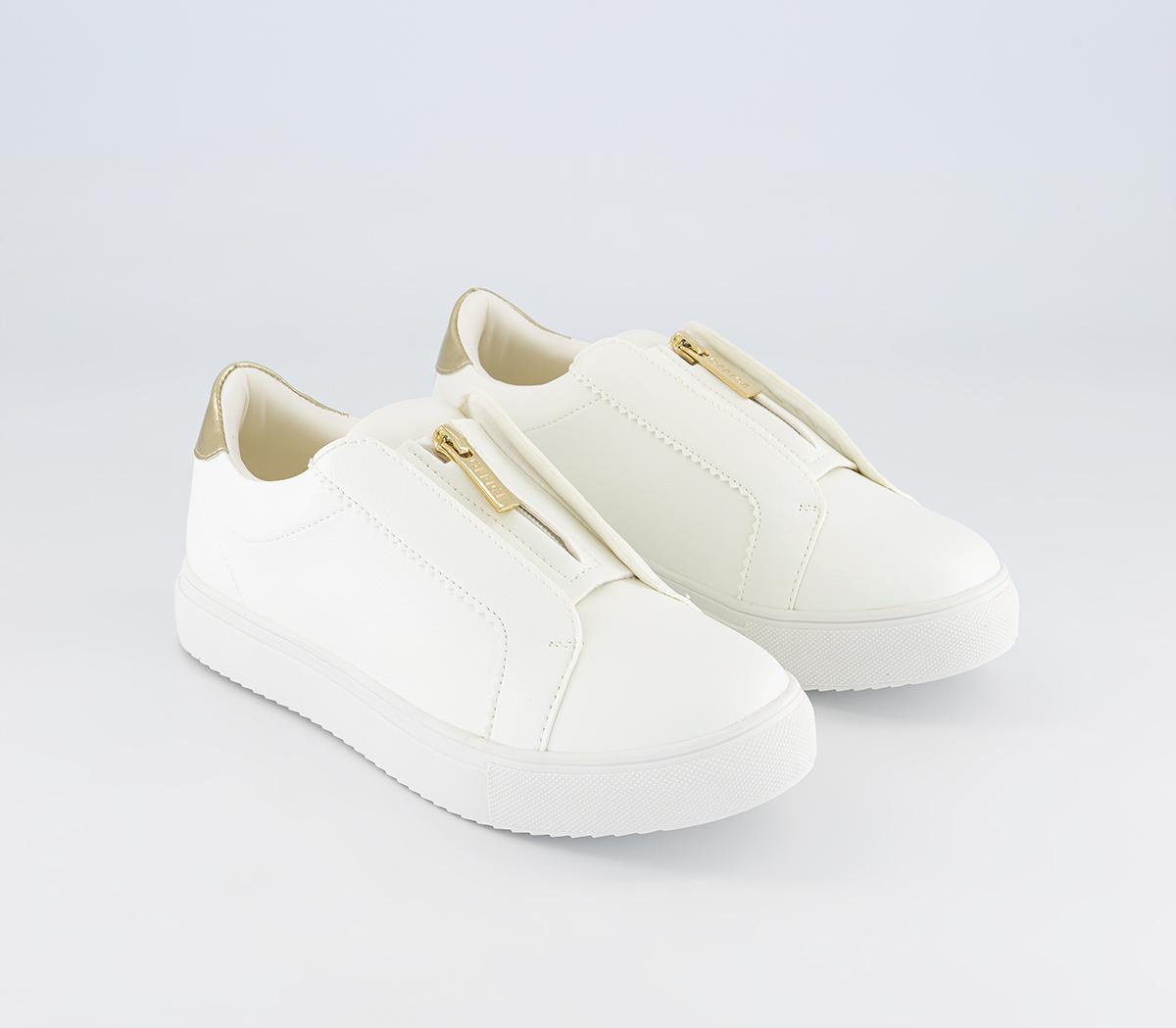 OFFICEFranchise Zip Front TrainersWhite