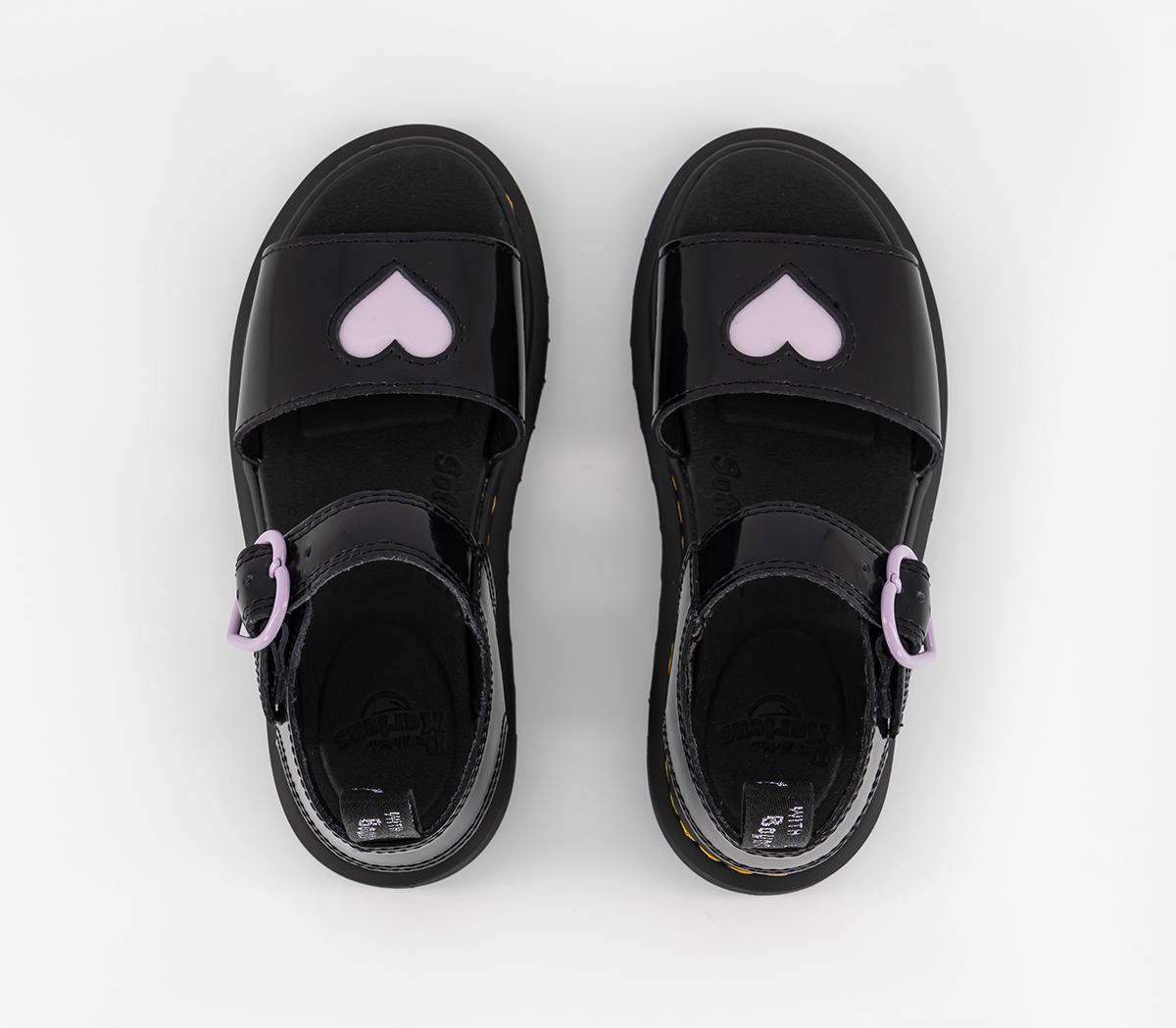 Dr. MartensMarlowe Hearts  Junior SandalsBlack Lilac