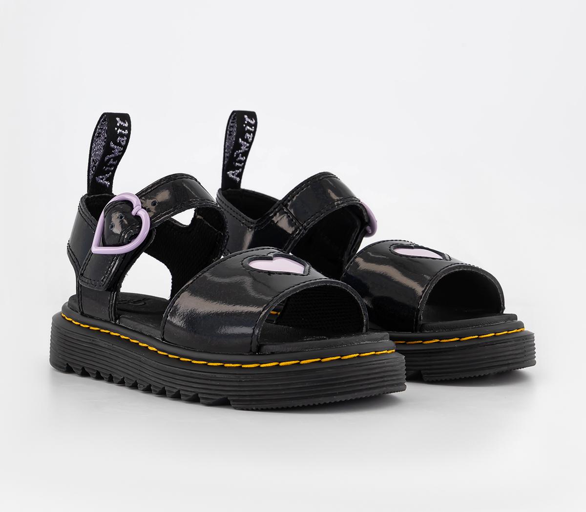Dr. MartensMarlowe Hearts  Junior SandalsBlack Lilac