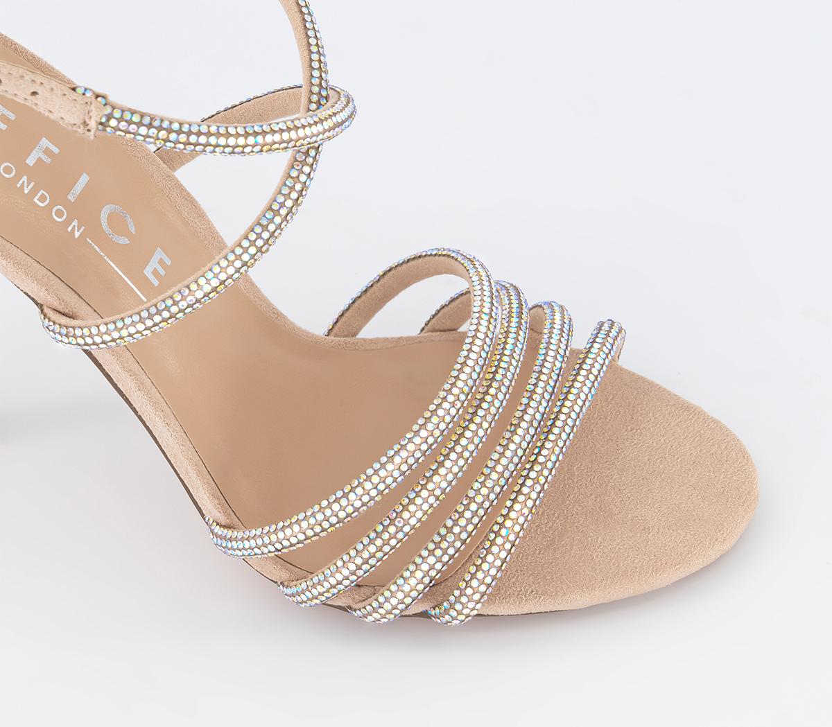 OFFICEHero Embellished Strappy Two Part SandalsBlush Embellished