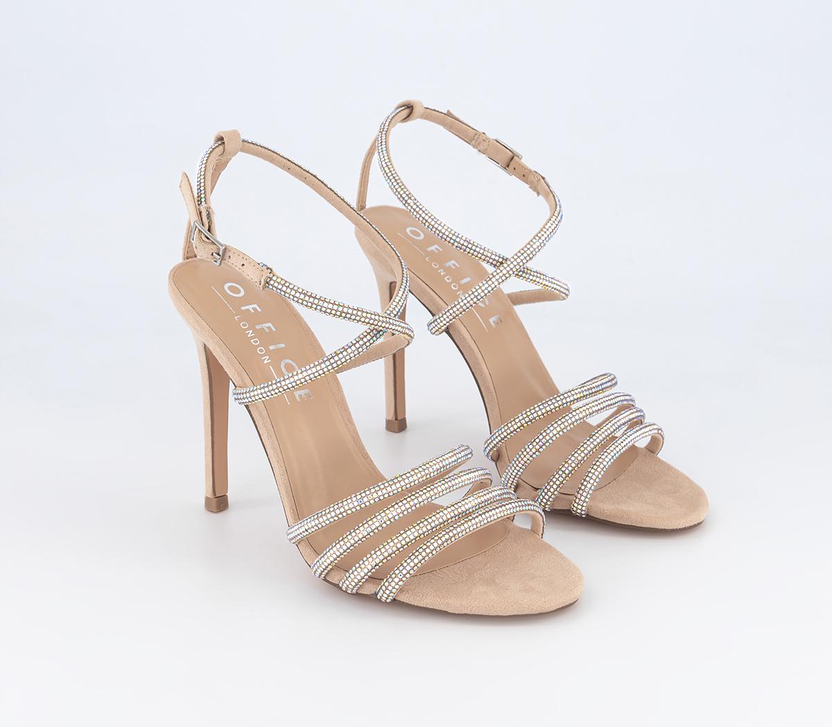 OFFICEHero Embellished Strappy Two Part SandalsBlush Embellished