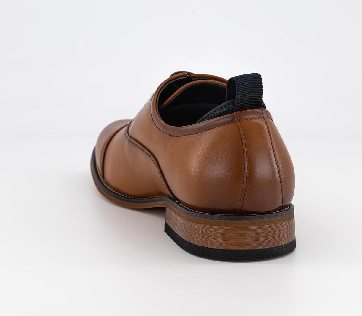 OFFICEMckinney Oxford Toecap Neoprene Sock ShoesTan