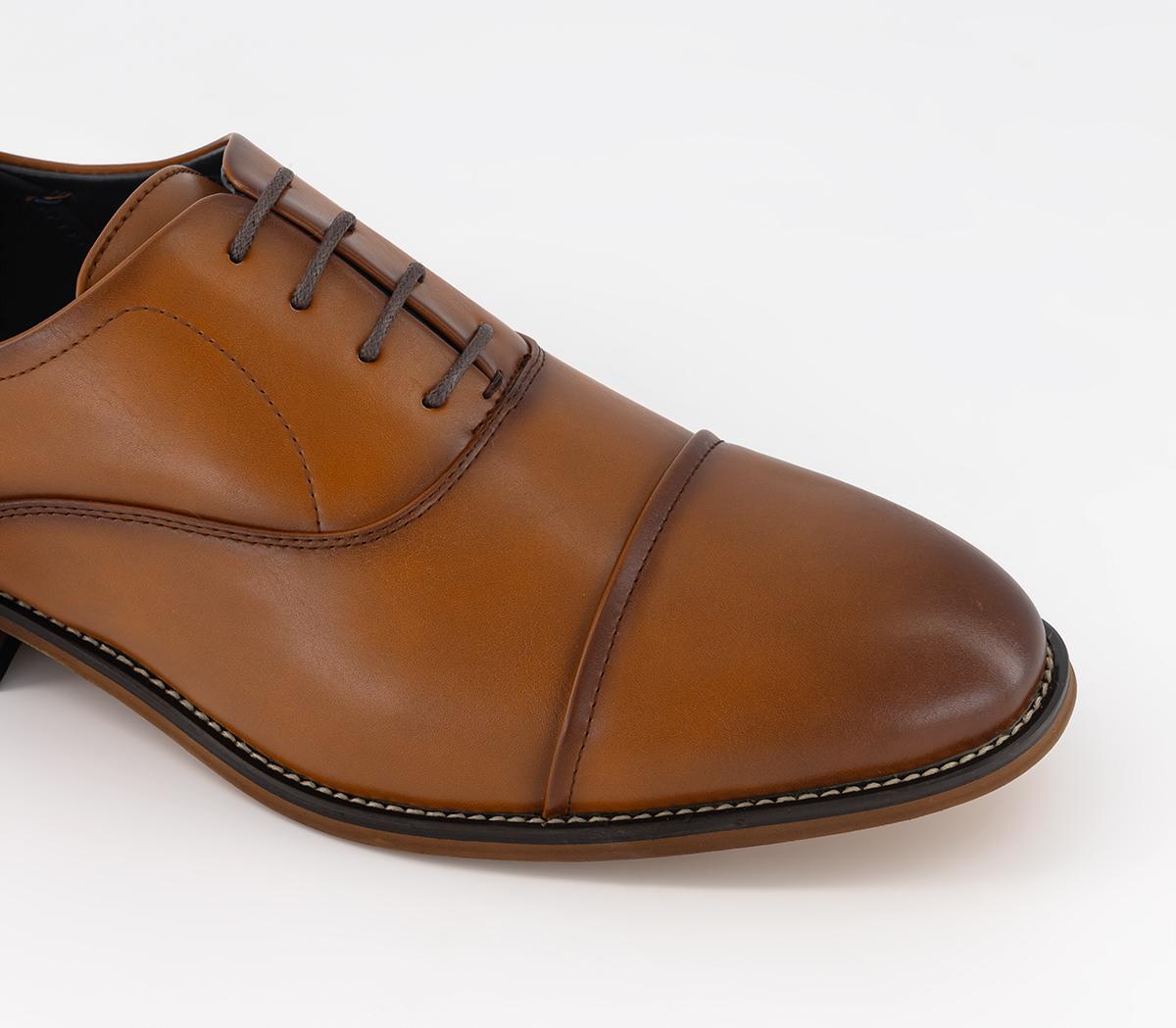 OFFICEMckinney Oxford Toecap Neoprene Sock ShoesTan