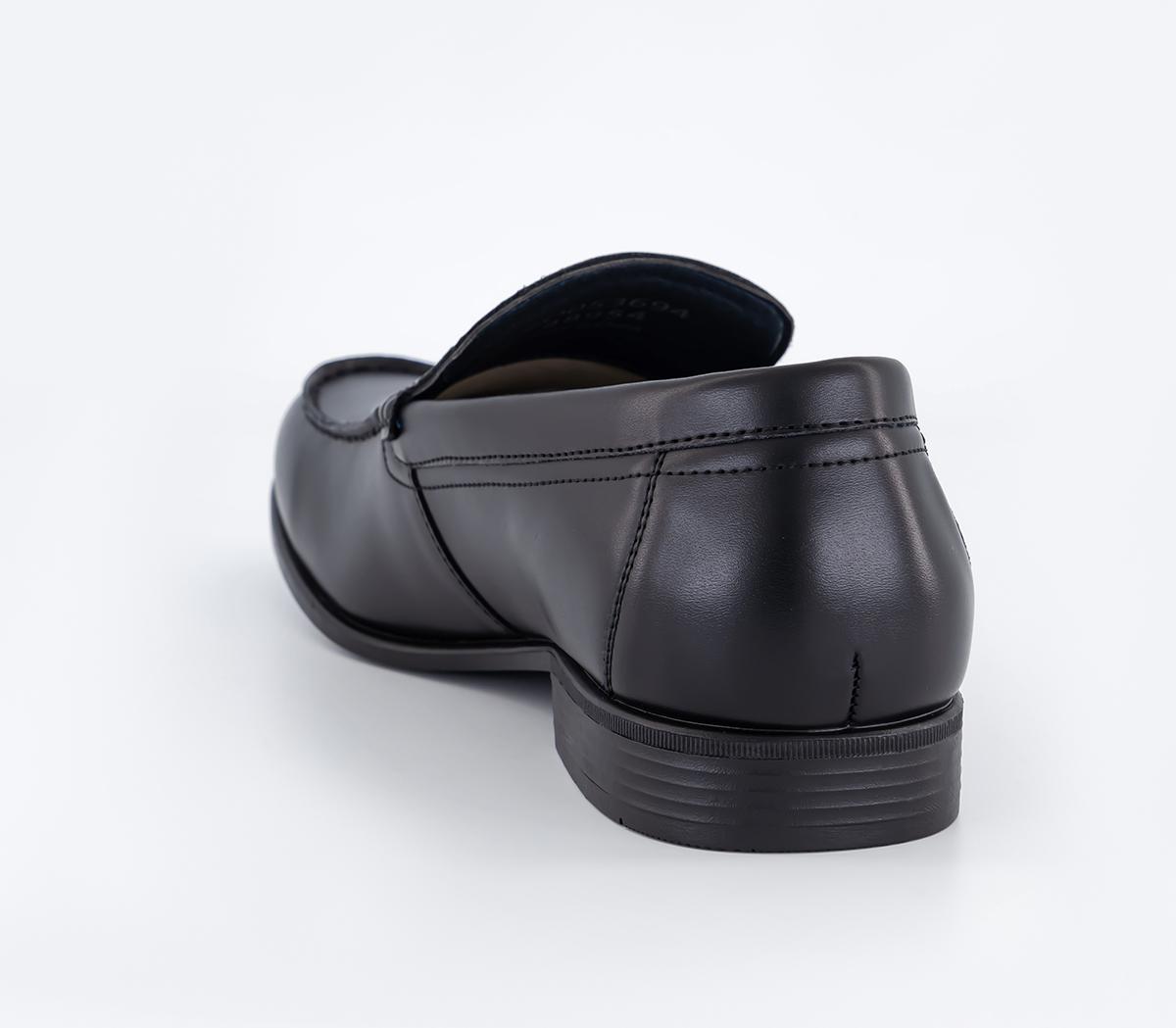 OFFICE Murray Stitched Apron Loafers Black - Men’s Smart Shoes