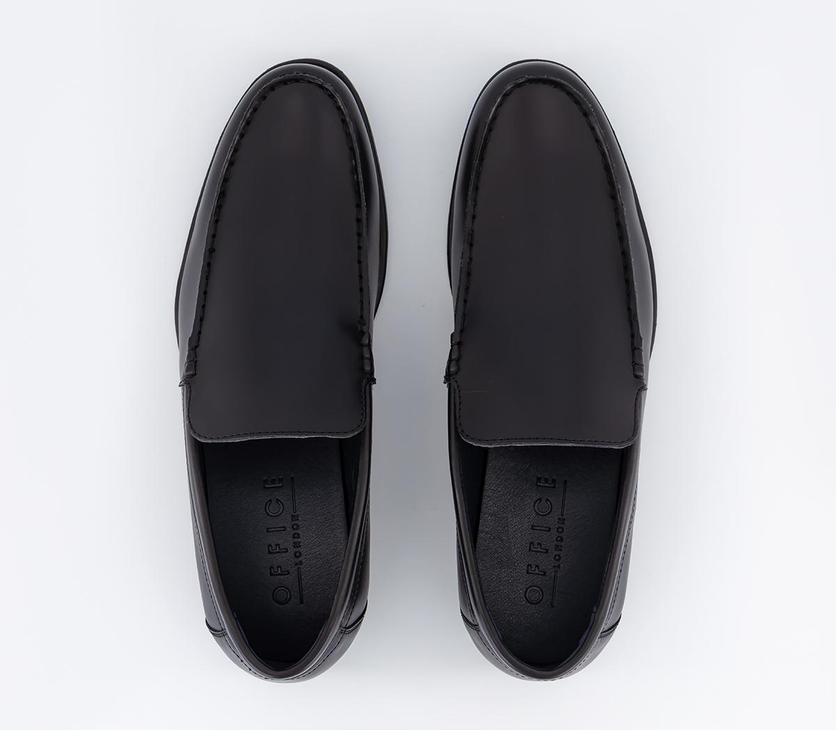 OFFICE Murray Stitched Apron Loafers OFFICE Murray Stitched Apron Loafers Black