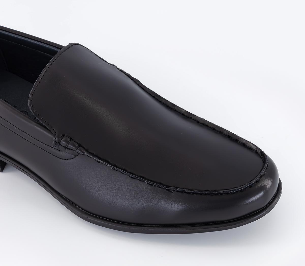 OFFICE Murray Stitched Apron Loafers OFFICE Murray Stitched Apron Loafers Black
