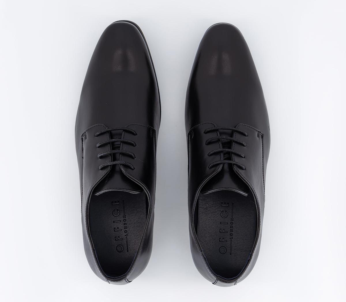 OFFICE Monroe Derby Shoes Black - Men’s Smart Shoes