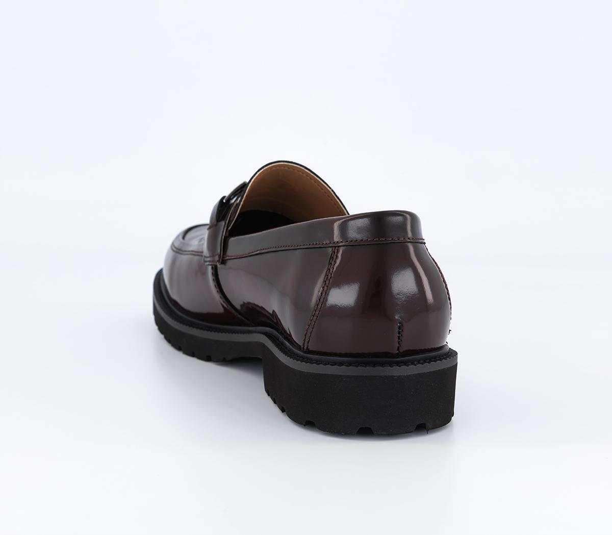 OFFICEMelrose Heavy Cleated Snaffle LoafersBurgundy Leather