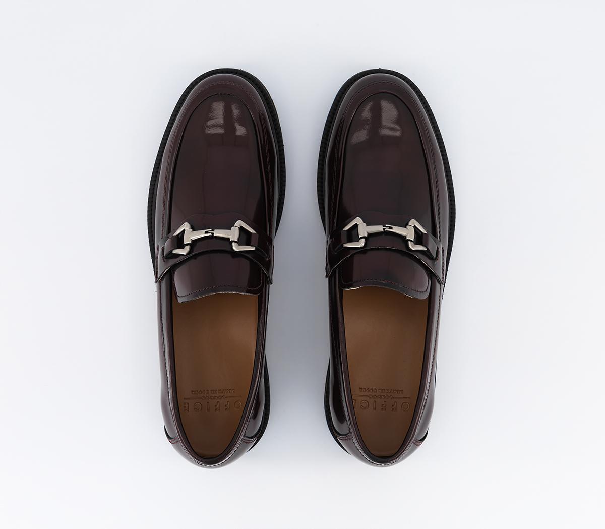 OFFICEMelrose Heavy Cleated Snaffle LoafersBurgundy Leather