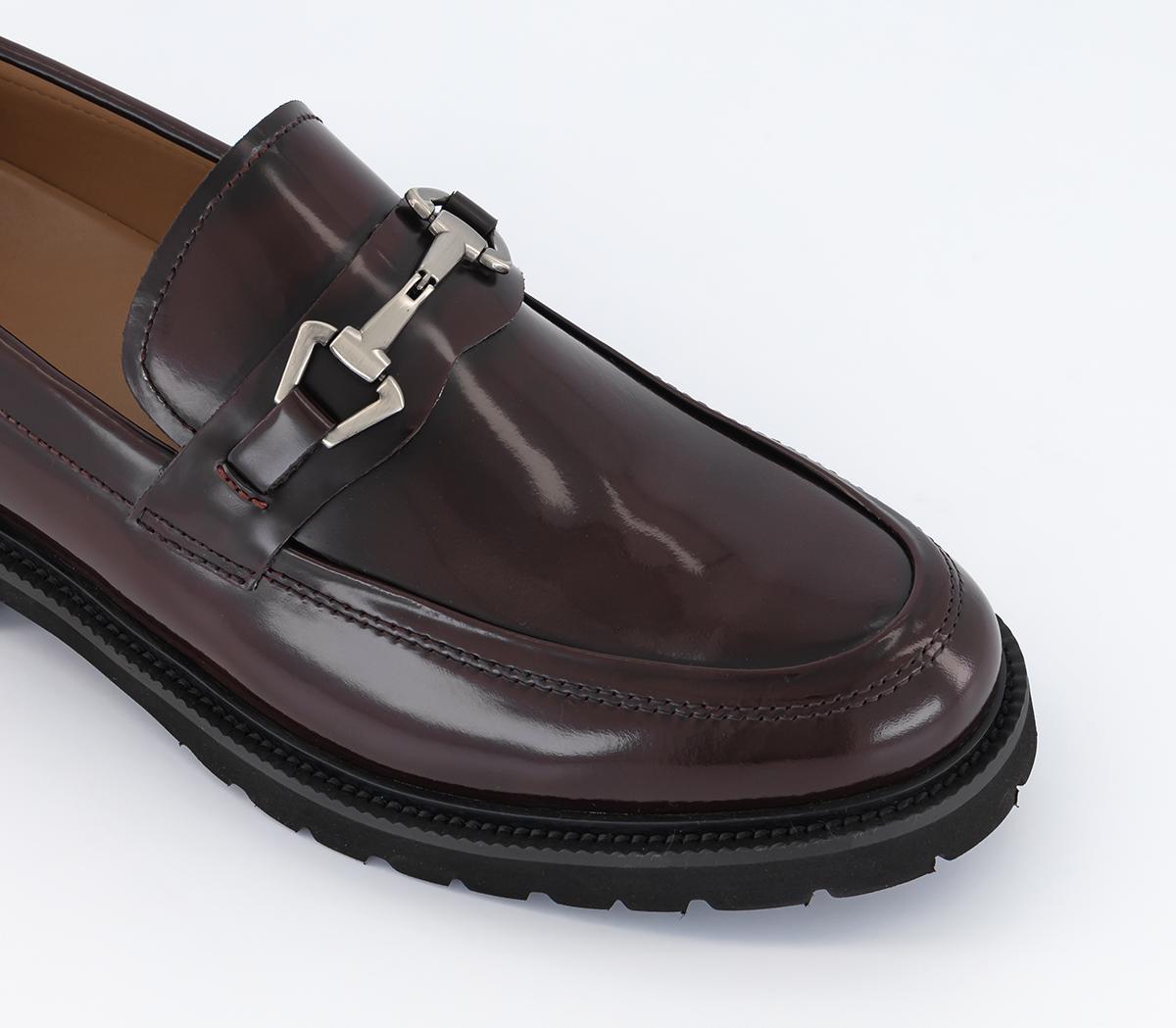 OFFICEMelrose Heavy Cleated Snaffle LoafersBurgundy Leather