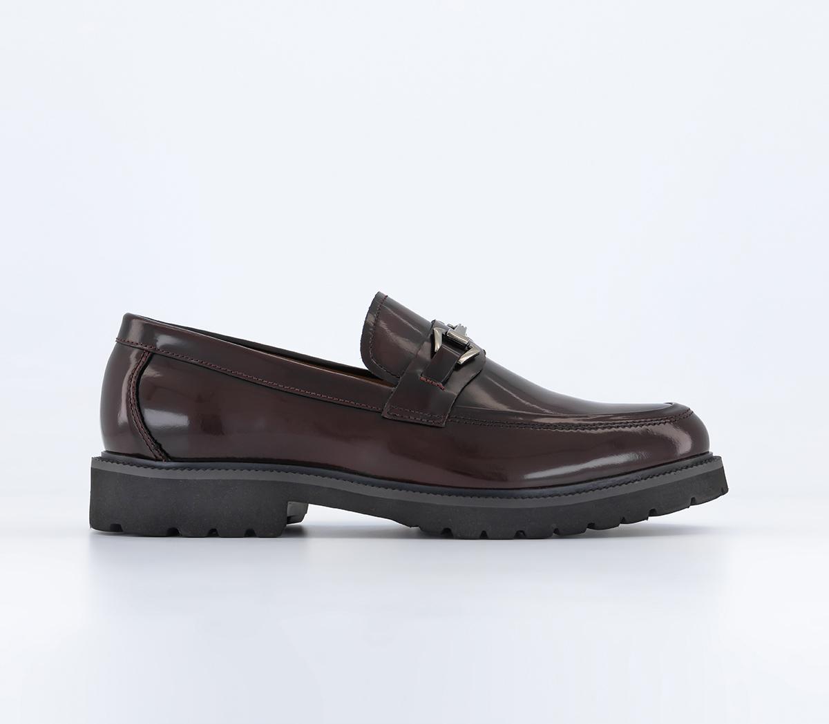 OFFICEMelrose Heavy Cleated Snaffle LoafersBurgundy Leather
