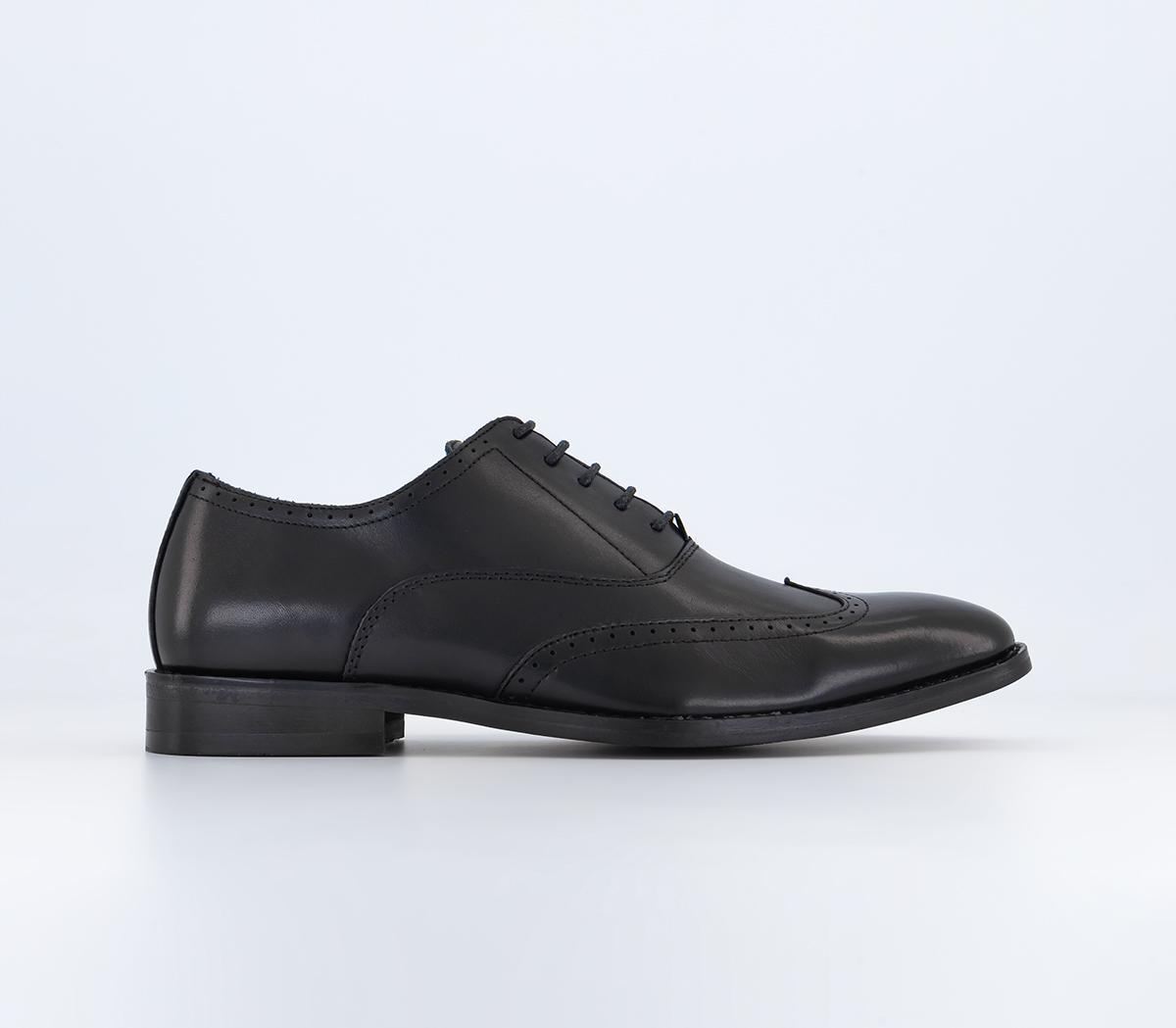 OFFICEMarshall Oxford Wingcap BroguesBlack Leather